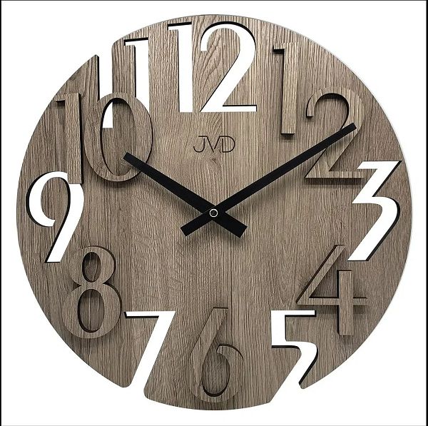 JVD 掛け時計 Wall Clock 壁掛け時計 ブラウン HT113-1 ギフト 贈り物 お洒落|インテリア雑貨 セシセラ