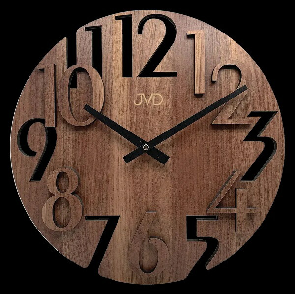 JVD　掛け時計 Wall Clock 　壁掛け時計　ブラウン　HT113-3　ギフト　贈り物　お洒落｜インテリア雑貨　セシセラ