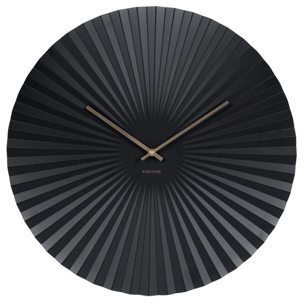 Karlsson カールソン 掛け時計 Sensu Clock Large - Black ブラック 壁掛け時計 KA5658BK 早い者勝ち