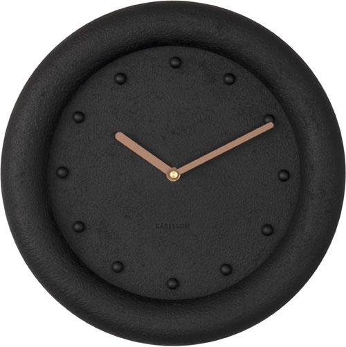Karlsson　カールソン　掛け時計 Wall Clock BLACK　ブラック　壁掛け時計　KA5717BK　ギフト　贈り物　お洒落｜インテリア雑貨　セシセラ