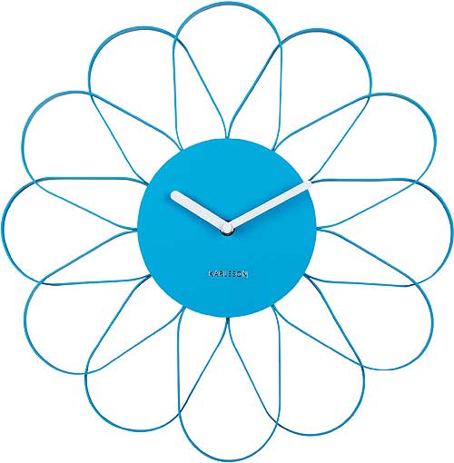 Karlsson カールソン 掛け時計 Karlsson flower Clock 壁掛け時計 KA5975BB 40cm ギフト 贈り物 お洒落|インテリア雑貨 セシセラ