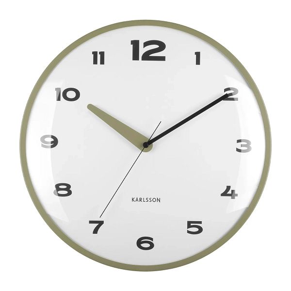 Karlsson　カールソン　掛け時計　φ４０ｃｍ　WallClock　ブリスク　ドームクロック　グリーン壁掛け時計　KA6028GR　ギフト　贈り物　お洒落　モダン　スタイリッシュ｜インテリア雑貨　セシセラ 25,773円