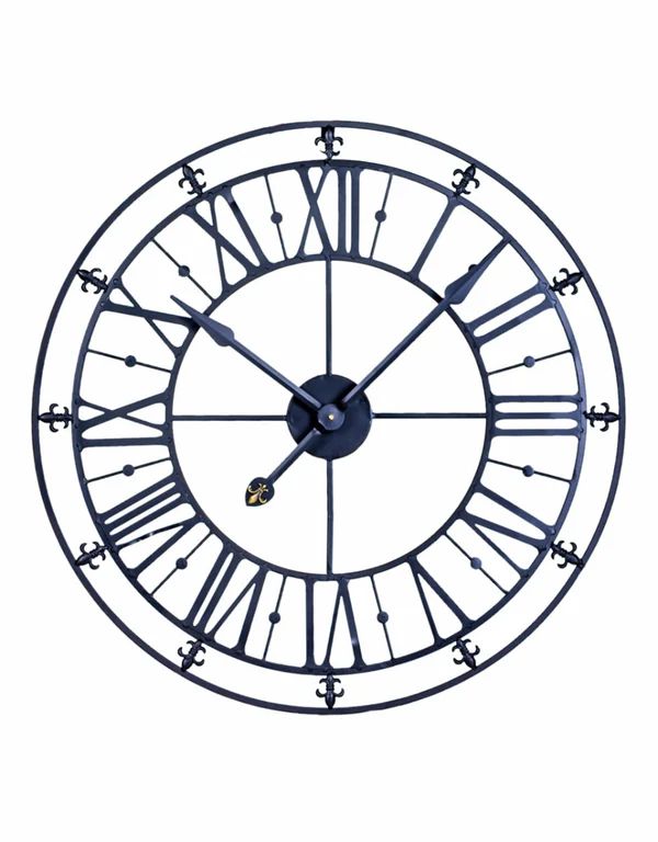 Black Iron Skeleton Wall Clock 大型掛時計 MBISWC スケルトン Clock  76珊 飾りつけ時辰儀 ウォール時辰儀 時辰儀 レトロ