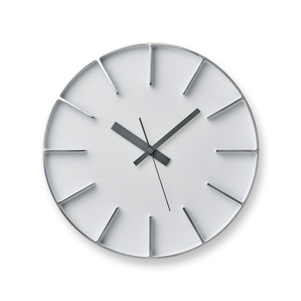 Lemnosレムノス掛け時計 EDGE CLOCK ホワイト AZ24-08WH Φ290cm Lemnos掛け時計|インテリア雑貨 セシセラ