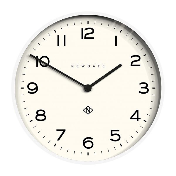 New Gate ニュー門柱クロック Number One Echo Wall Clock Pebble White 530 Noewc Wh ニューゲート時計 貨物輸送無料 Cobatco Com