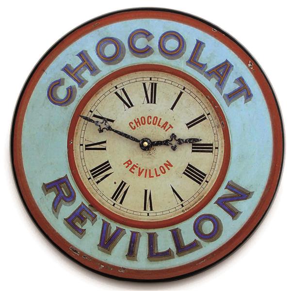 アンティーク調でお洒落！ロジャーラッセル掛け時計　Roger Lascelles掛け時計　French 'Chocolate' Bistro Clock 壁掛け時計　PUB-HOTCHOC