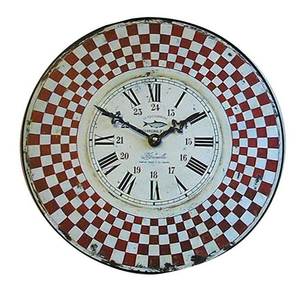 アンティーク調でお洒落！　ロジャーラッセル掛け時計　Roger Lascelles掛け時計　FRENCH WOODEN MARSEILLE WALL CLOCK 壁掛け時計　ロジャーラッセル時計　PUB-MARSEILLE