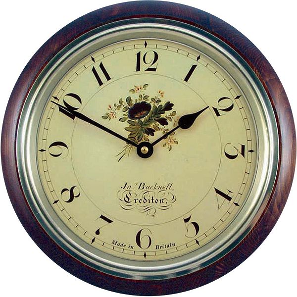 ロジャーラッセル Roger Lascelles 掛け時計 CLASSIC WOODEN WALL CLOCK CREDITON DESIGN ２６．７cm　ロジャーラッセル時計　WR-CREDITON-MAH