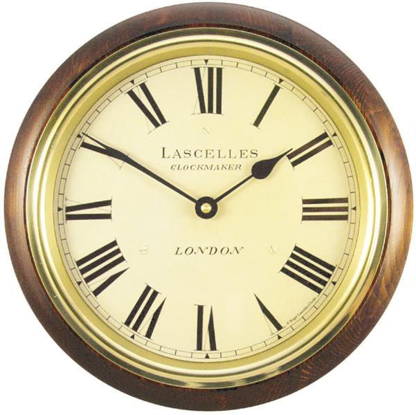 ロジャーラッセル Roger Lascelles 掛け時計 CLASSIC WOODEN WALL CLOCK ２６．７cm　ロジャーラッセル時計　WR-LASC-MAH