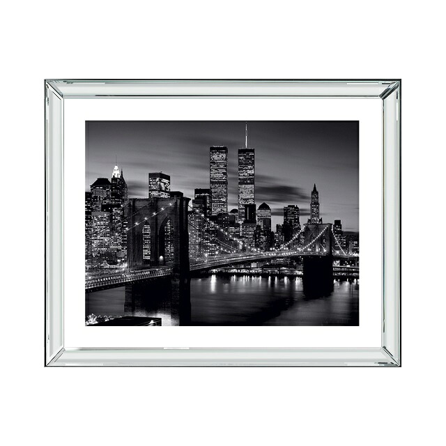 ピクチャーアート　マンハッタンフレーム BrooklynBridge　「ブルックリン橋」88cm×68cm　BVL270