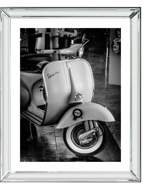 ピクチャーアート マンハッタン枠組み Vespa 「ベスパ」48cm×58糎 BVL292