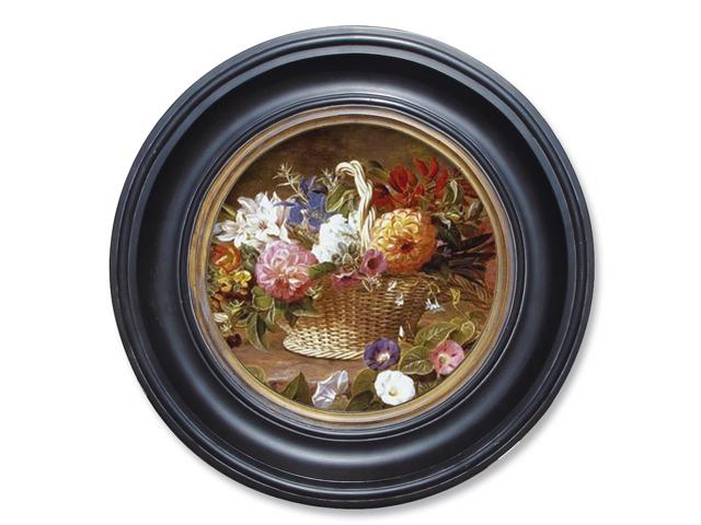 オレオグラフ　PORTHOLE 舷窓　BASKET OF FLOWERS　PH2759