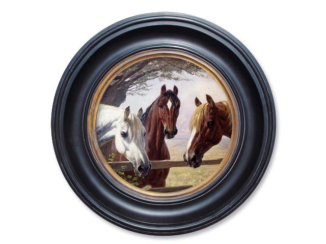 オレオグラフ　PORTHOLE 舷窓　THREE HORSES \