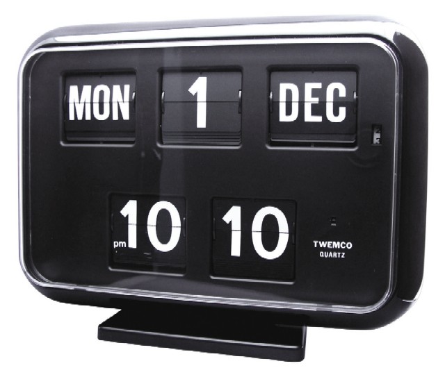 楽天市場】Twemco Digital Calendar Clock #QD-35 “Gray”/ トゥエンコ