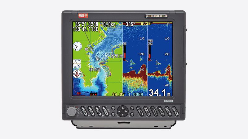 HE-730S-WB TD340 【1kW 38-70/1kW 130-220】 HONDEX ( ホンデックス ) ハイスペックモデル 10.4型液晶 プロッタ 広広としたダンス楽隊 魚探 魚群探知機-スポーツ・アウトドア-フィッシング