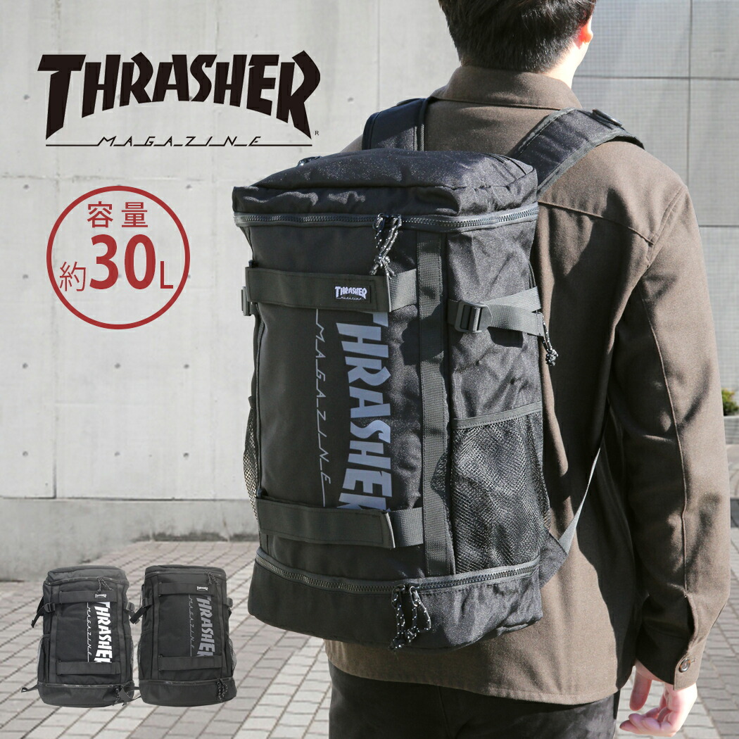 背嚢 THRASHER スラッシャー 30リッター 軽さ 多役立つこと マイコン衣嚢 背嚢 うしろ側容器に並べる デイパック レディース キッズ アウトドア 通い 通学 上級高等学校 部活 一般受け 運動競技 r1930 B4整理保存用具相応う  開け分かりやすい 父の日 クリスマス