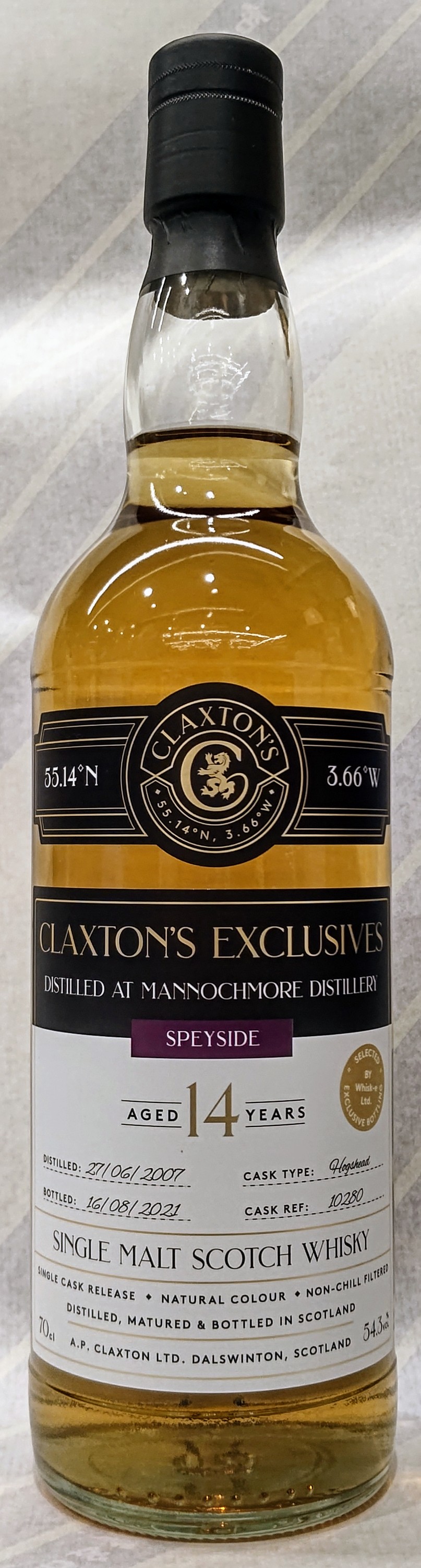 マノックモア 2007 14年 ホグスヘッド 54.3% 700ml【クラクストンズ】|酒専門店 知多繁 店