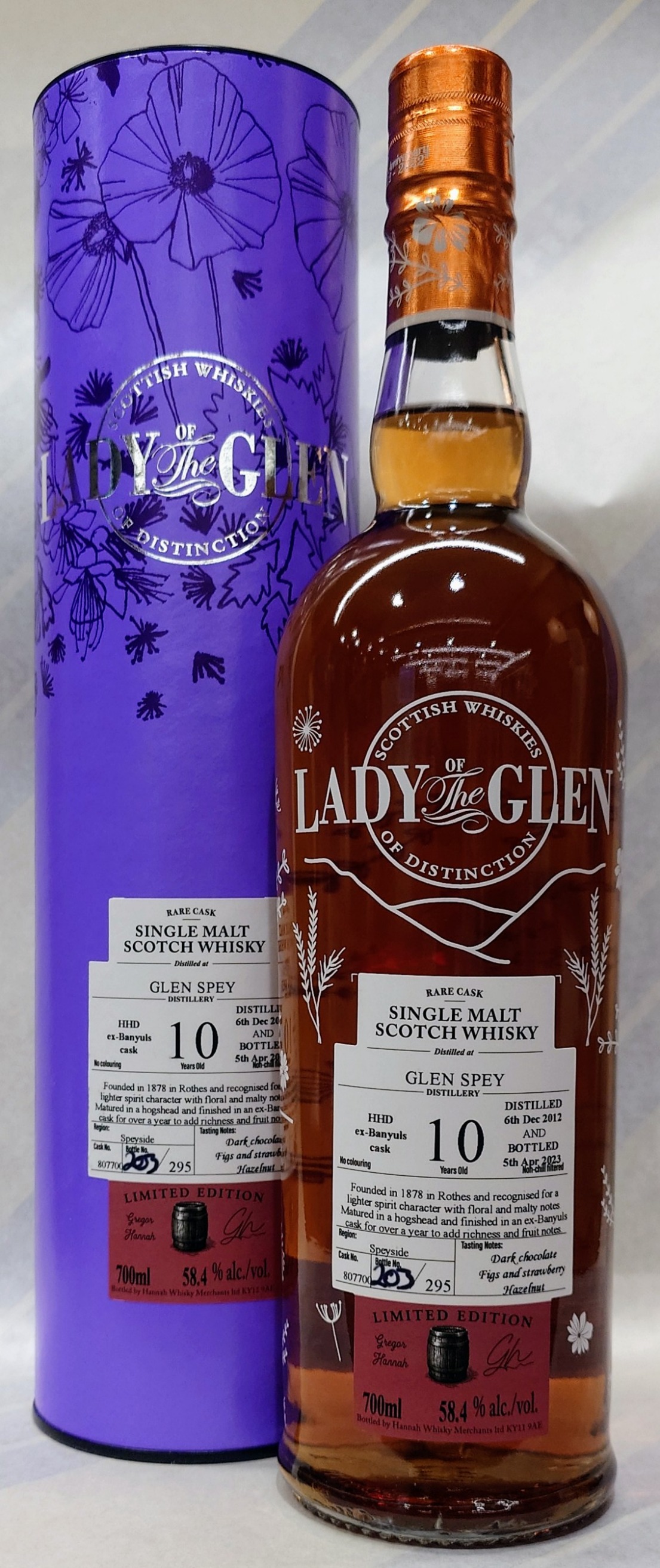 グレンスペイ 2012 10年 バニュルスカスクフィニッシュ レディ オブ ザ グレン 58.4% 700ml【ハンナ ウイスキー マーチャンツ】