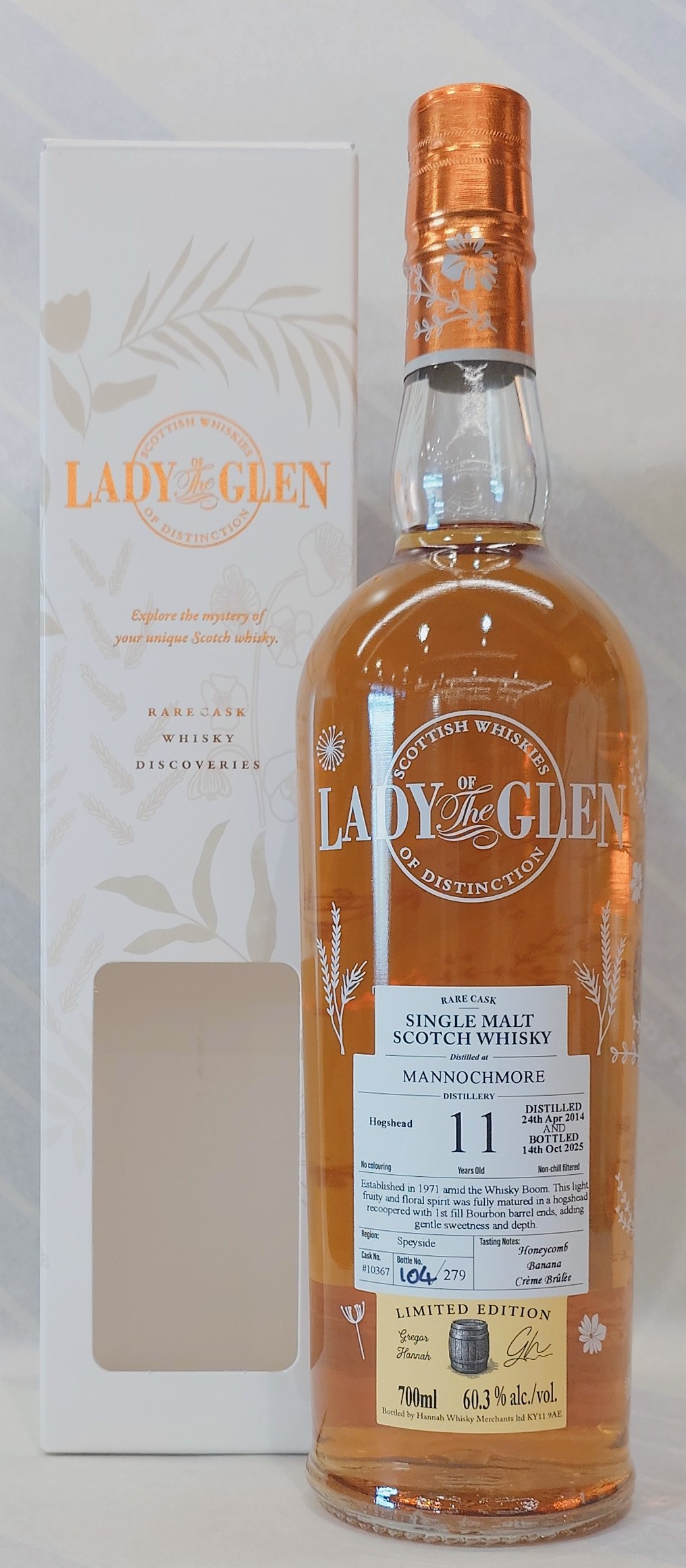マノックモア 2014 11年 ホグスヘッド + 1stフィルバレルエンド レディ オブ ザ グレン 60.3% 700ml|酒専門店 知多繁 店