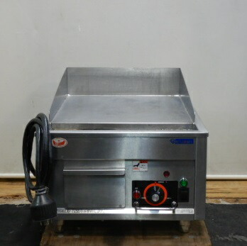 【中古】2016年製 マルゼン 灯し火 グリドル MEG-046 3相200V 3kw W45D60H30(+10)珊 鉄板W39D46珊 厚20粍 掛け目53kg 鉄板焼 (代引っ張ること不可)
