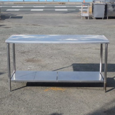 【中古】値下げ! 業務用 ステンレス 作業台 W150 D60 H80cm 厨房 天板へこみあり 14,025円