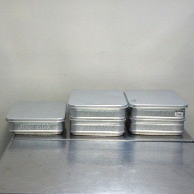 4個　アカオアルミ アルミ ジャスト ボックス 中 110 0104-459034.jpg