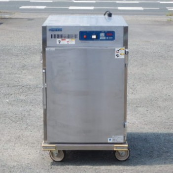 【中古】(代引不可)1 2016年製 ニチワ 明かり 熱っぽい 手押し車 HWN-251SP 6段 棚455×660 温蔵庫 W650D885H1035粍 90kg 100V ウォーマー
