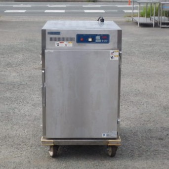 【中古】(代引不可)2 2016年製 ニチワ 明かり 熱っぽい 手押し車 HWN-251SP 6段 棚455×660 温蔵庫 W650D885H1035粍 90kg 100V ウォーマー