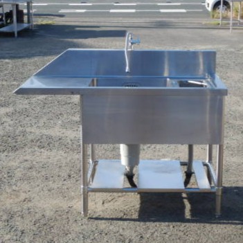 楽天市場】マルゼン 食器洗浄機用1槽ソイルドシンクW1500×D630×H960