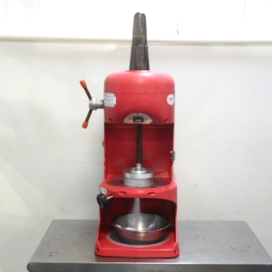 【中古】業務用 ブロック アイス スライサー かき氷 100V W32D42H68(+22)cm カキ氷 16.7kg ふわふわ 台湾 前カバー欠品 上カバー割れ