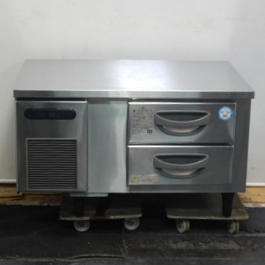 【中古】2017年製 フクシマ 封鎖 低 ドロワー 冷ややかさ早見表 TBC-32FM3 W90D60H55糎 65L 100V 60kg 抽き出し 2/3泊まり食麺麭 2段