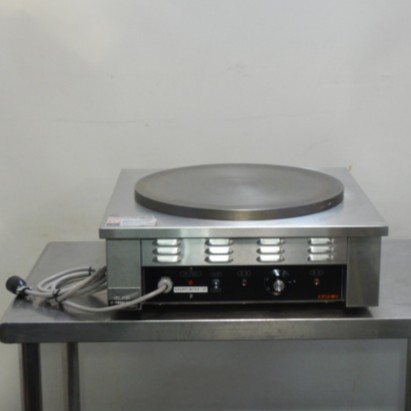 【中古】2015年製 エイシン クレープ 焼 器 EC-1000 100V 1700W W500D500H190mm 30kg 焼面 φ410mm ガレット