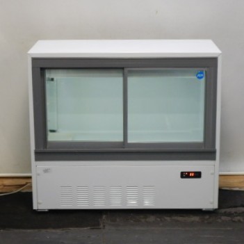 【中古】(代引不可)2023年製  JCM JCMS-105B 冷蔵陳列棚 W900 D450 H800粍 105L アンダーカウンタ 45kg LED点火装置付