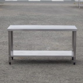 【中古】業務用 ステンレス 作業台 W1200 D450 H650mm 厨房 ガス台 コンロ台 W120D45H65cm