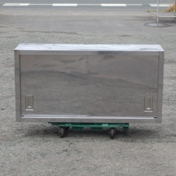 【中古】業務用 ステンレス 吊戸棚 W1200 D350 H600 mm 厨房 食器庫 W120 棚1段 吊り戸