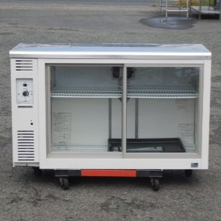 【中古】1 2015年製 パナソニック コールドテーブル 型 冷蔵ショーケース SMR-V1241NB W120D45H80cm 220L 65kg パッキン新品 棚1段