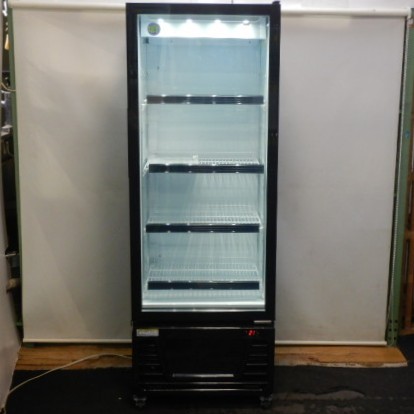 【中古】(代引不可)2024年製 JCM RITS-230 リーチはたご屋 タテ型 冷蔵 陳列棚 230L W570D550H1627粍 68kg LED点火装置 棚4段