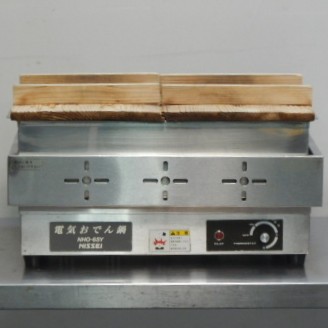 【中古】2014年製 アンナカ 御勤め用 灯し火 おでん鍋 6ツ切 NHO-6SY 100V 1000W W485D335H227粍 槽内W430D305H120粍 日本製 温調あり