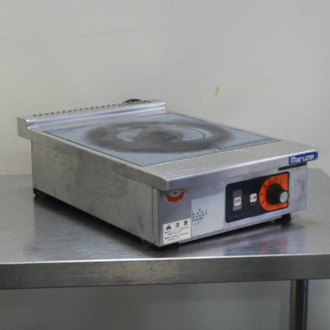 【中古】2015年製 マルゼン MIH-02C 業務用 1口 IH コンロ 2.0kw 単相200V 卓上 W300D450H120mm 10.5kg 電磁調理器|良品厨房 シティオ豊橋