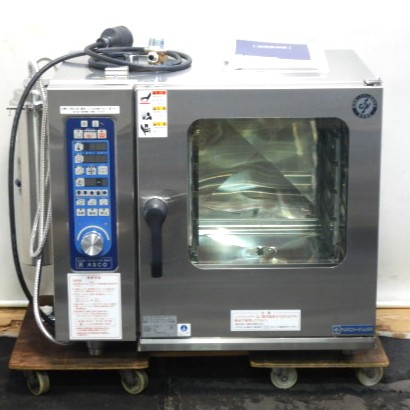【中古】(代引不可)(単相200V)2021年製 ニチワ ASCO-5230RL-L S2SP 水蒸気 コンベクション オーヴン 2/3 5段 W745(+140)D560(+75)H680粍 86kg