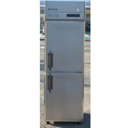 【中古】(代引不可)(左傷)2021年製 フクシマガリレイ 2ドア 縦型 冷凍冷蔵庫 GRD-061PM 100V W610D800H1950mm 469L 90kg｜良品厨房　シティオ豊橋