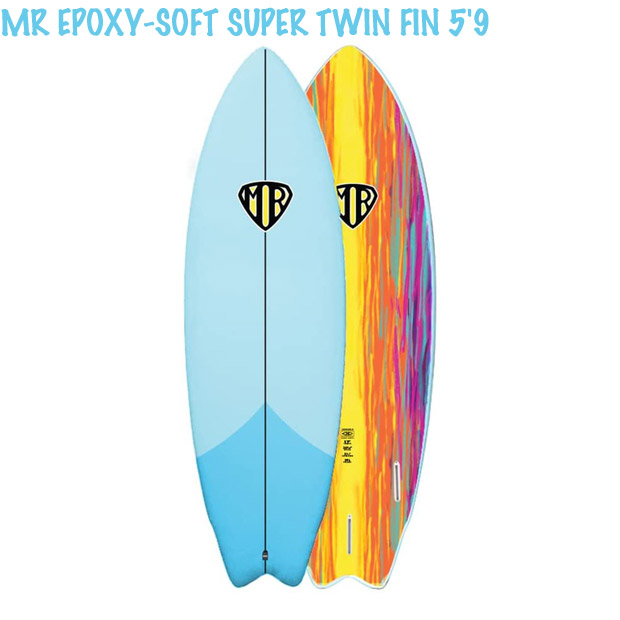 Rakuten MR EPOXY-SOFT SUPER TWIN FIN 5'9 175.2cm NEW BLUE エポキシ