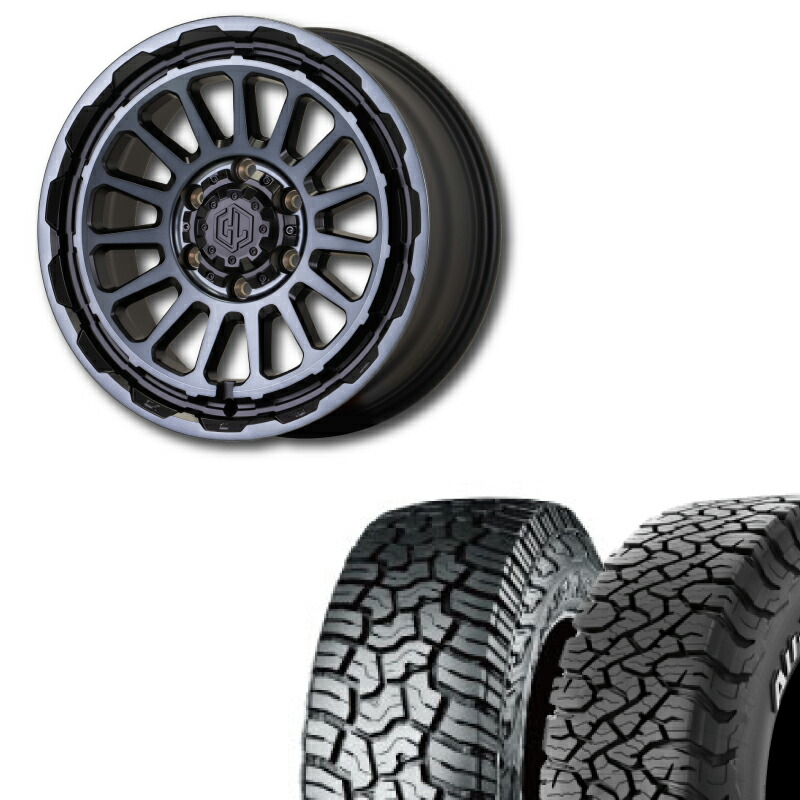 275/65R18 選べるタイヤセット UNIONRIM HR 18インチ 7.5J +55 139.7 6H MB/MSC ランクル250 ランクル300 4本価格｜シーエルリンク 161,700円
