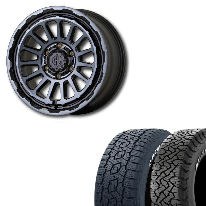 265/65R18 選べるタイヤセット UNIONRIM HR 18インチ 7.5J +55 139.7 6H MB/MSC ランクル250 ランクル300 4本価格|シーエルリンク