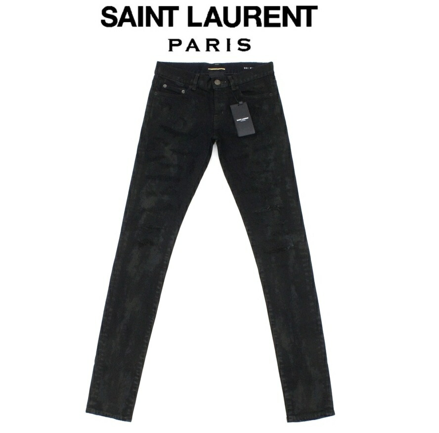 サンローラン】デニムエディ期 日本製スキニーストレッチデニム