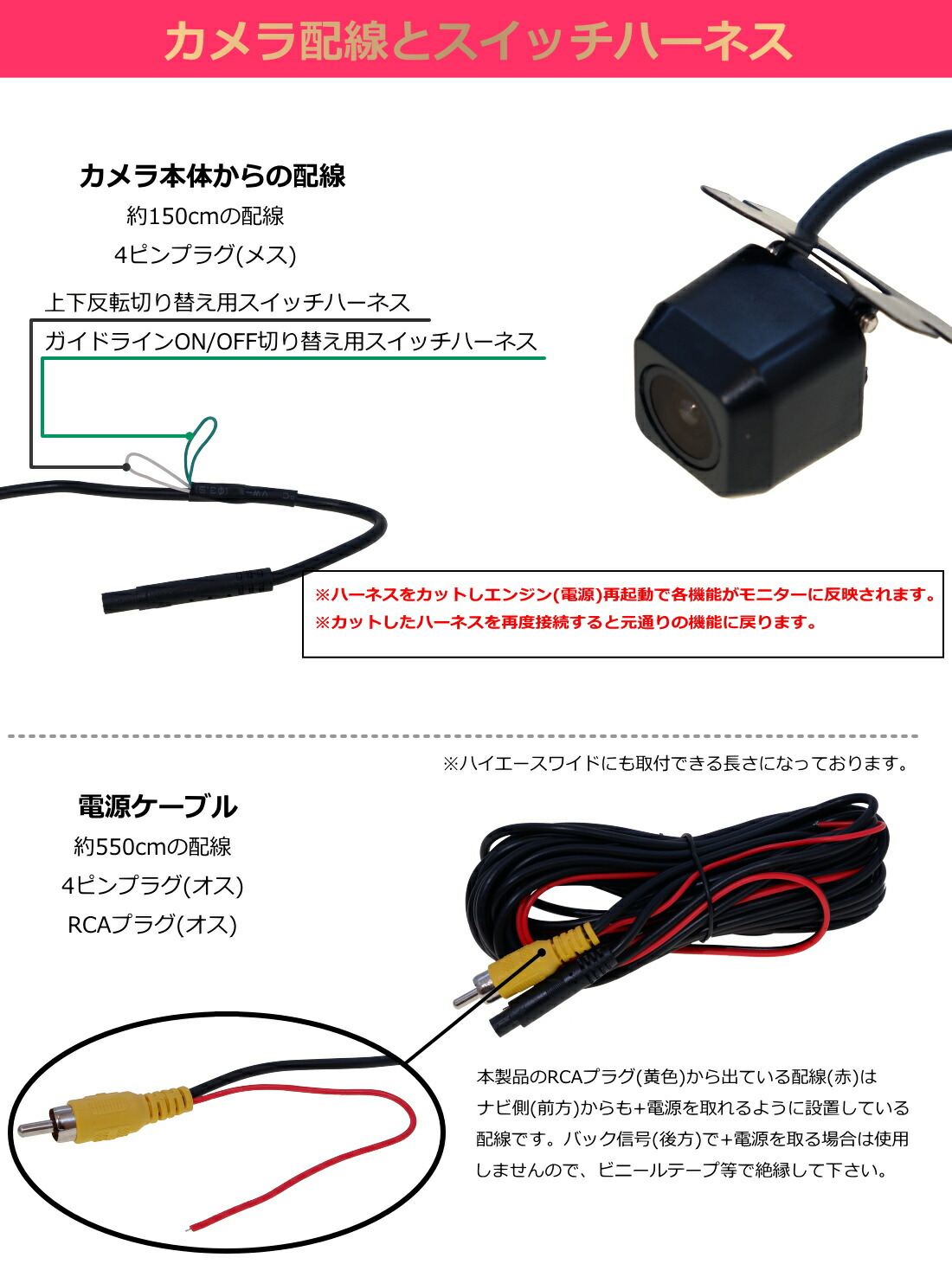 超定番 専用コード付属 CN-G1500VD ゴリラ 対応 防水 超小型 新型CMOS