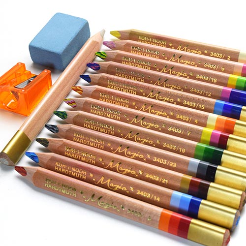 楽天市場】コヒノール マジックペンシル 24色セット 【KOH-I-NOOR