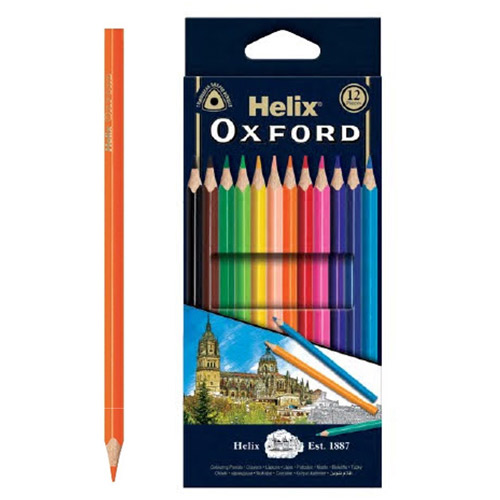 楽天市場】Helix へリックス OXFORD クラシック色鉛筆 Duo 24色（12本