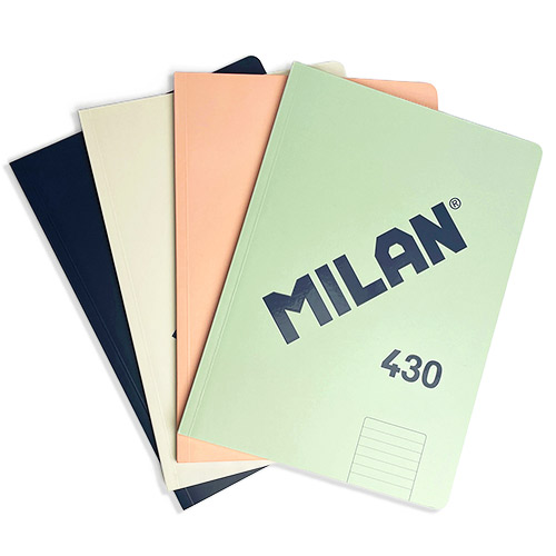 【楽天市場】MILAN ミラン 1918シリーズ ノートブック 430【メール便利用可能】 [ A4サイズ 高品質 用紙 430消しゴム 海外 ...