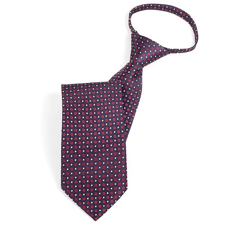 楽天市場 ワンタッチネクタイ ビジネス ネクタイ マルチ ドット柄 マイクロドット柄 ダーク ネイビー 大剣幅8 5cm 簡単ネクタイ 楽タイ Ntm6097 ココノコ楽天市場店